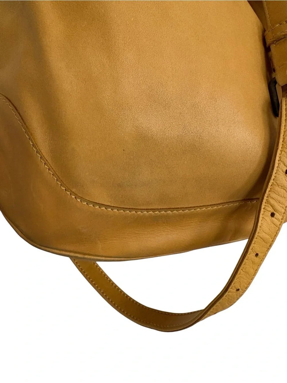 Frye Melissa Yellow Leather Large Hobo Bag